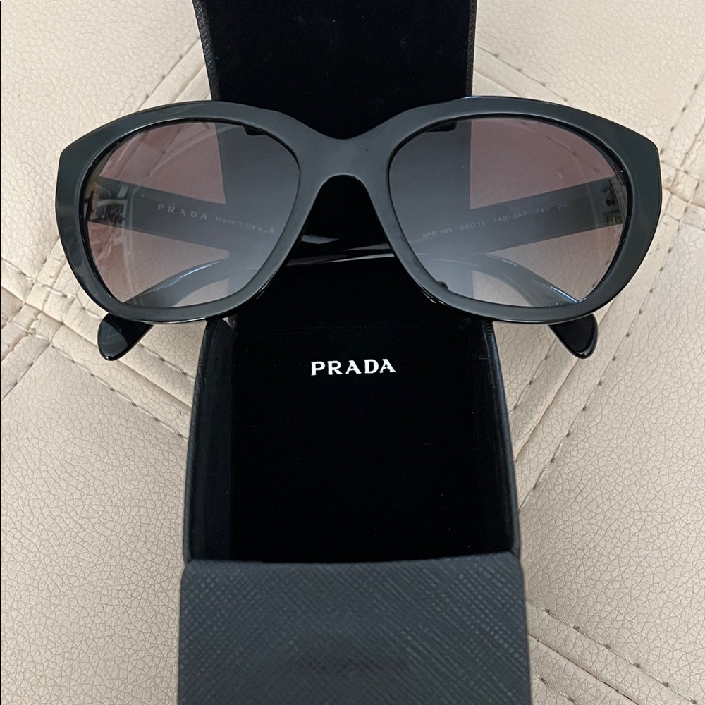 Prada Black and Gold Women’s Sunglasses - Picture 8 of 8